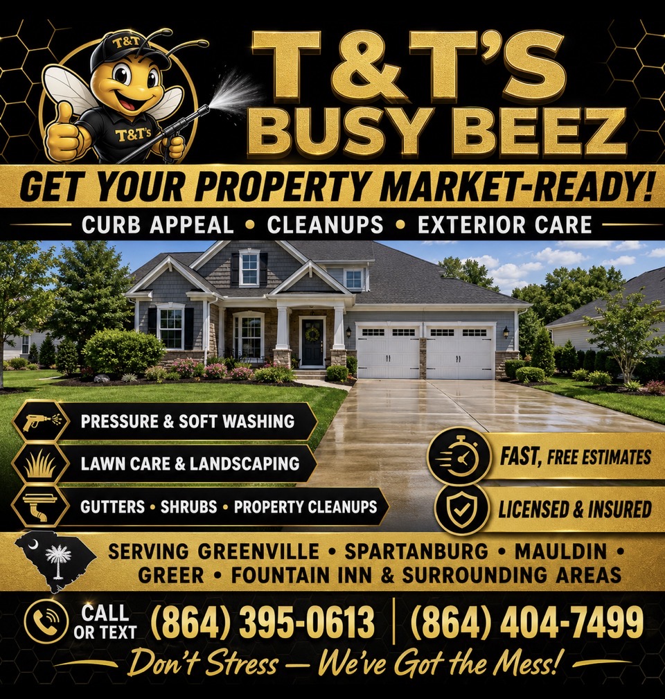 Property-care services promotional graphic