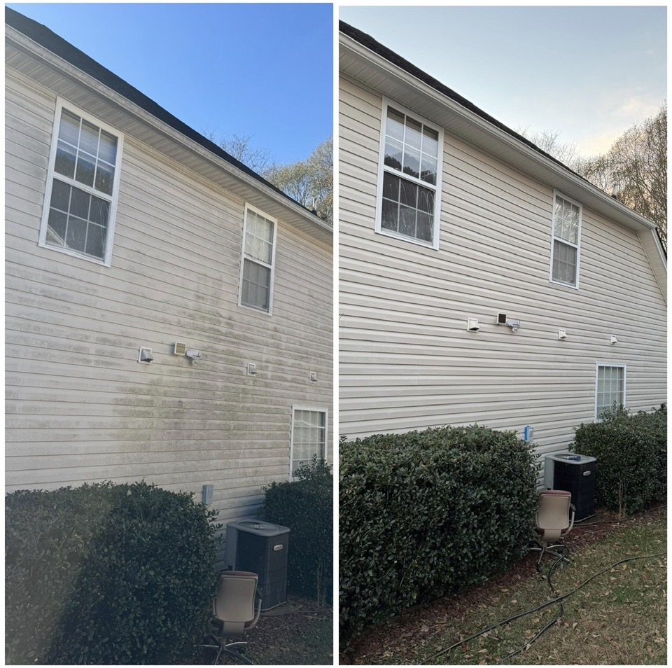 Exterior cleaning result